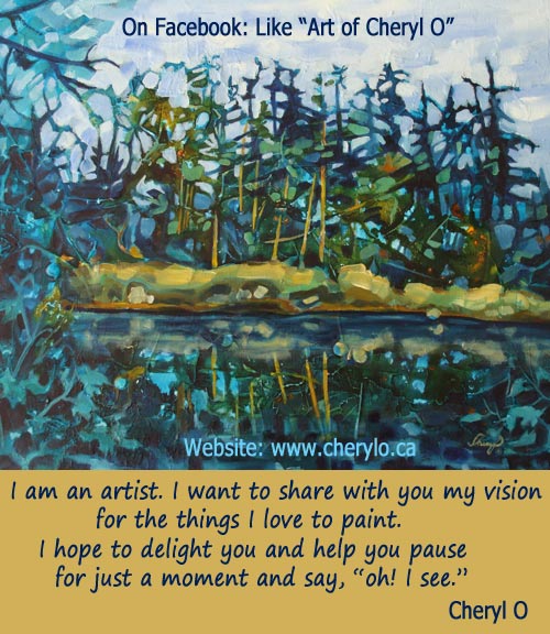 Painting and Quote by Cheryl O
