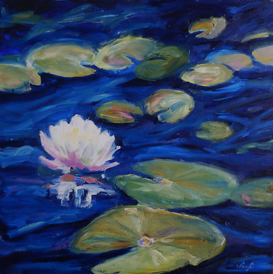 After Monet - oil painting